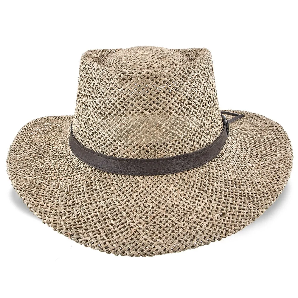 Stetson Gambler - Seagrass Straw Outdoorsman Golf Hat