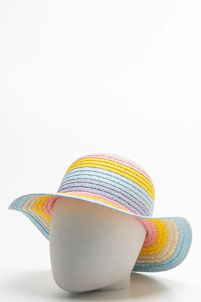 Stripe Sunhat Natural