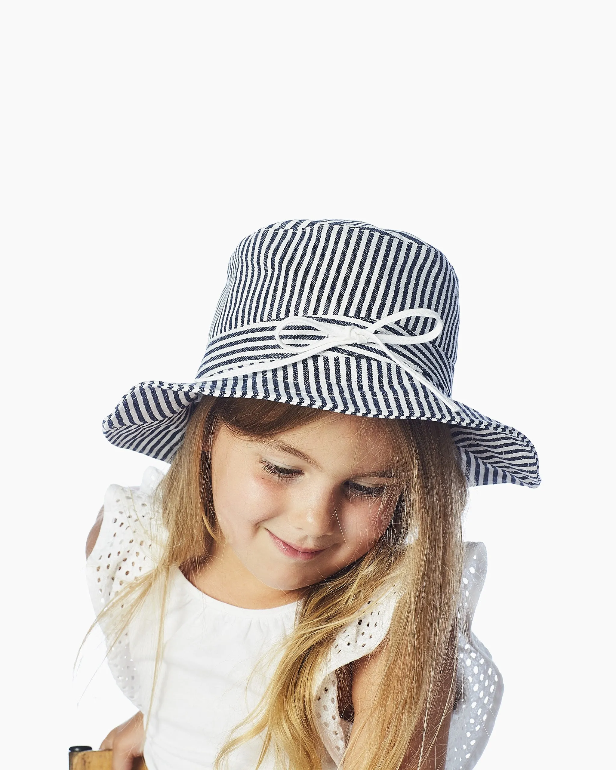 Sunny Sun Hat Navy Stripe