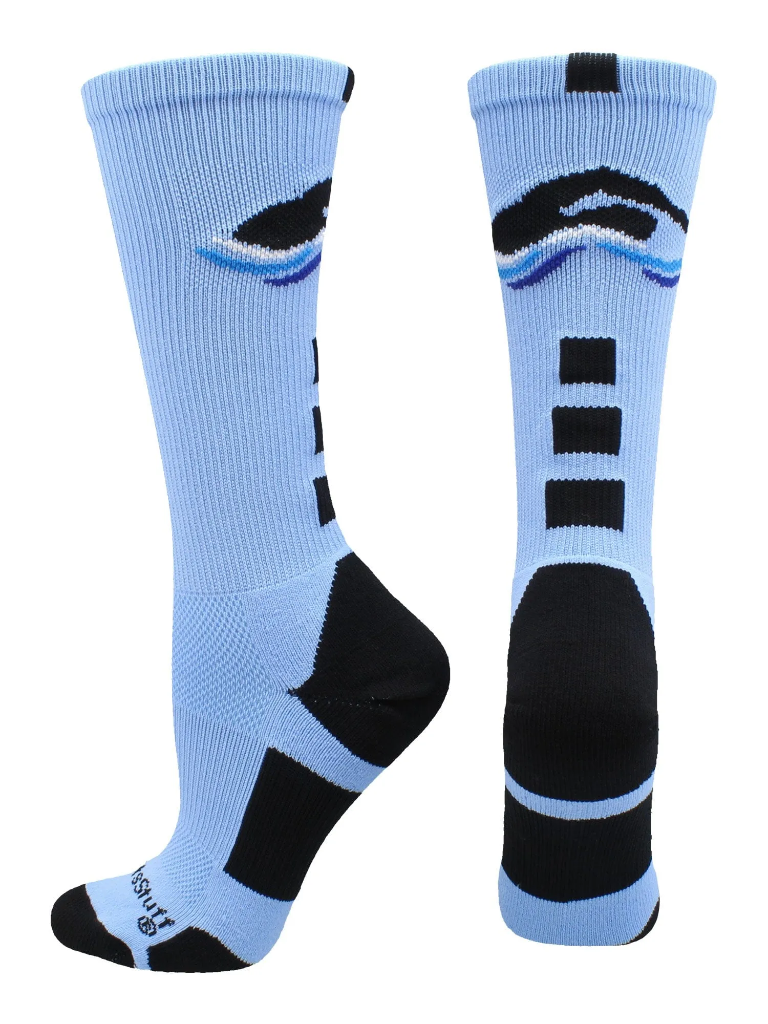 Swimmer Logo Athletic Crew Socks