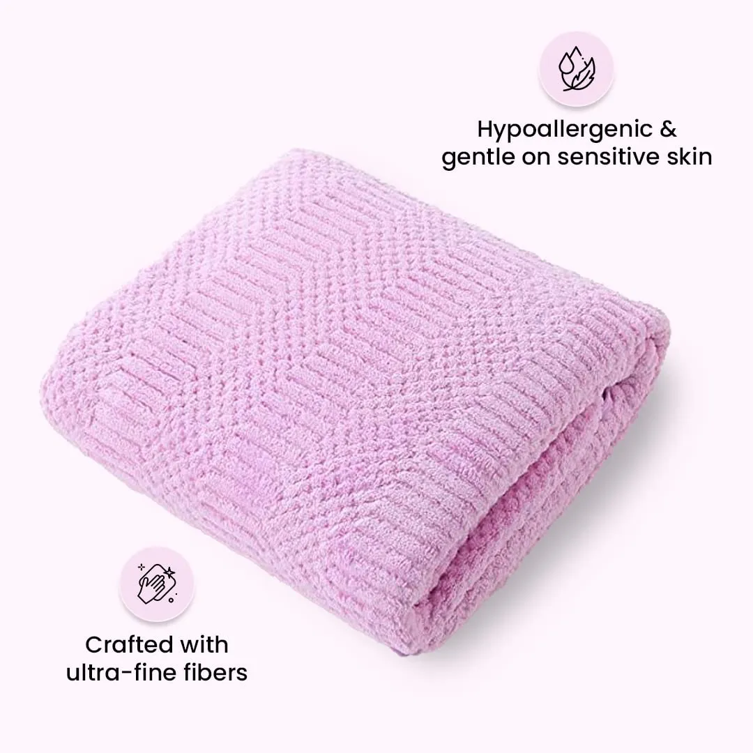 The Better Home Microfiber Bath Towel for Bath | Soft, Lightweight, Absorbent and Quick Drying Bath Towel for Men & Women | 140cm X 70cm (Pack of 4, Pink Beige) (Pack of 4, Beige Pink)