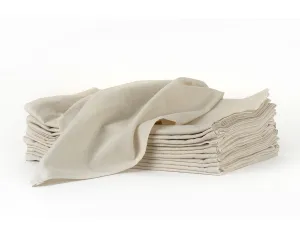 Unbleached Flour Sack Towels, Real Natural Tea Towels, Set of 12