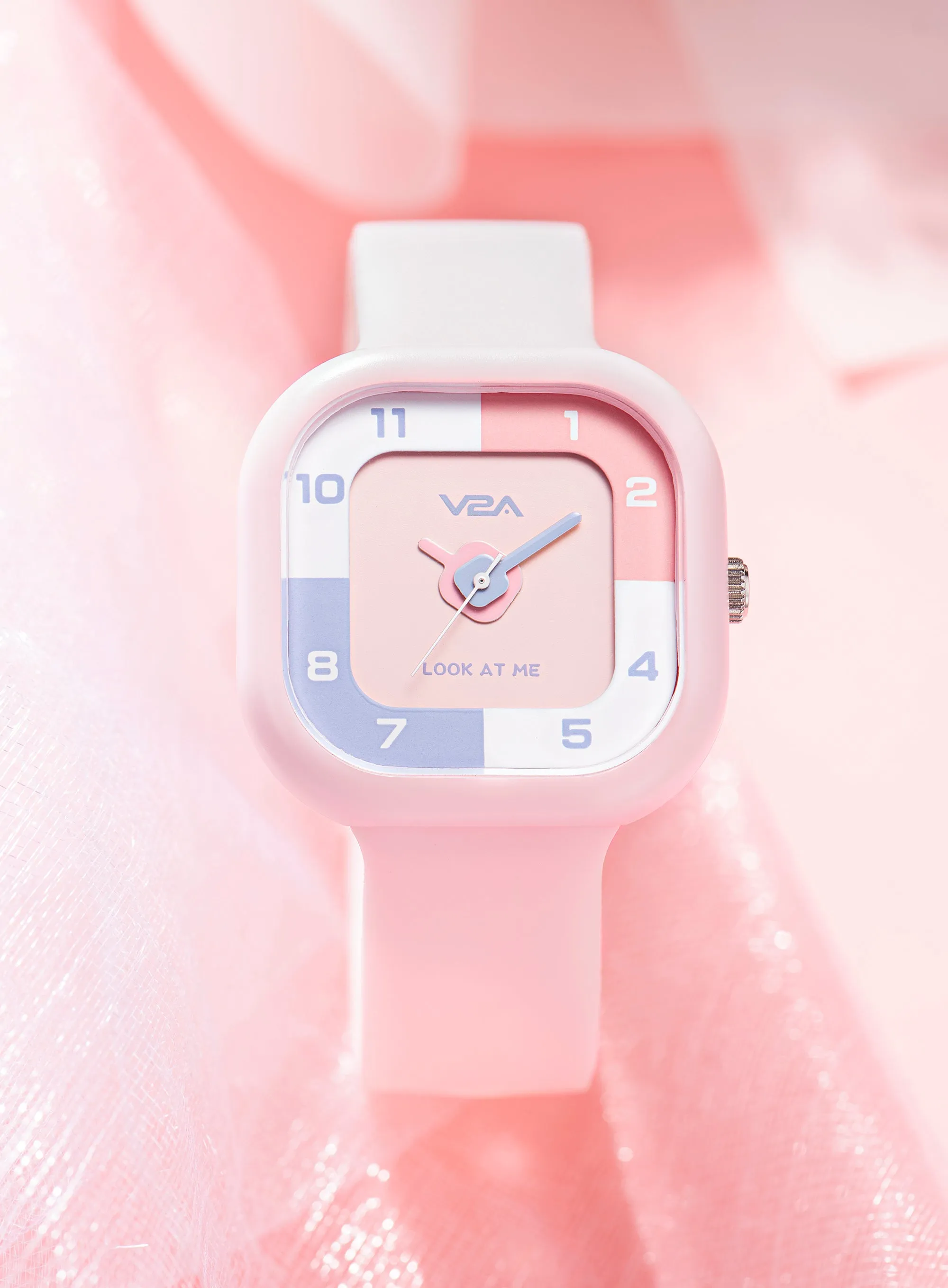 V2A Analog Cute Design Watch for Kids Unisex-Child Between 4 to 13 Years of Age Square Printed Dial 30 M Waterproof Watches for Boys and Girls Aged 4 5 6 7 8 9