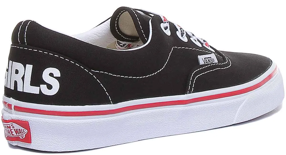 Vans Classic Era I Heart In Black White For Women