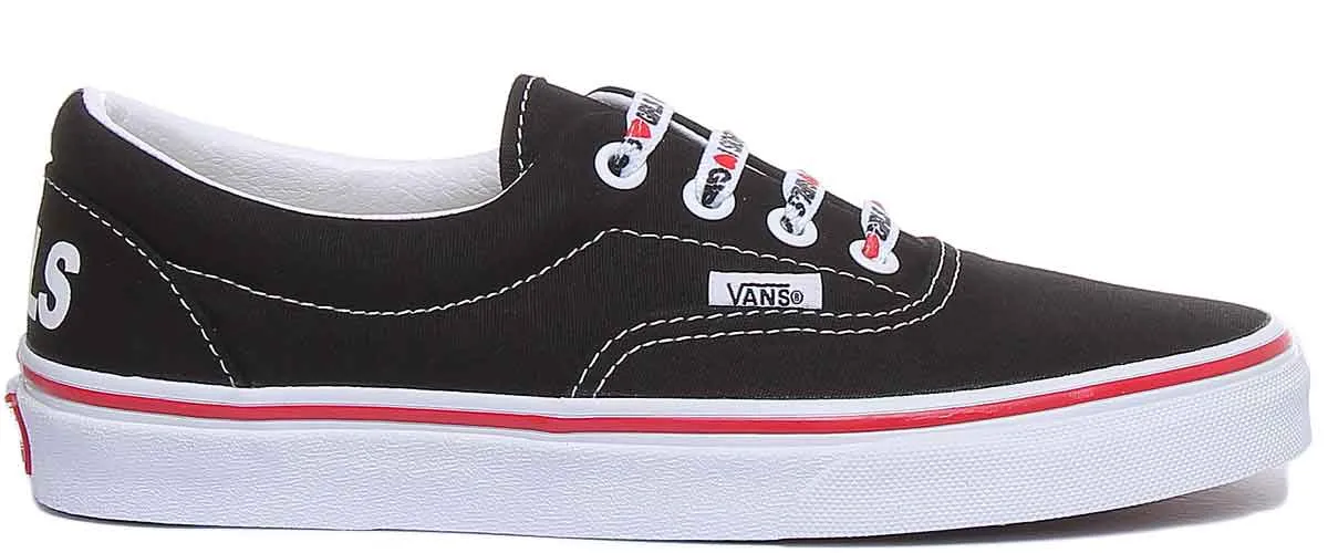 Vans Classic Era I Heart In Black White For Women