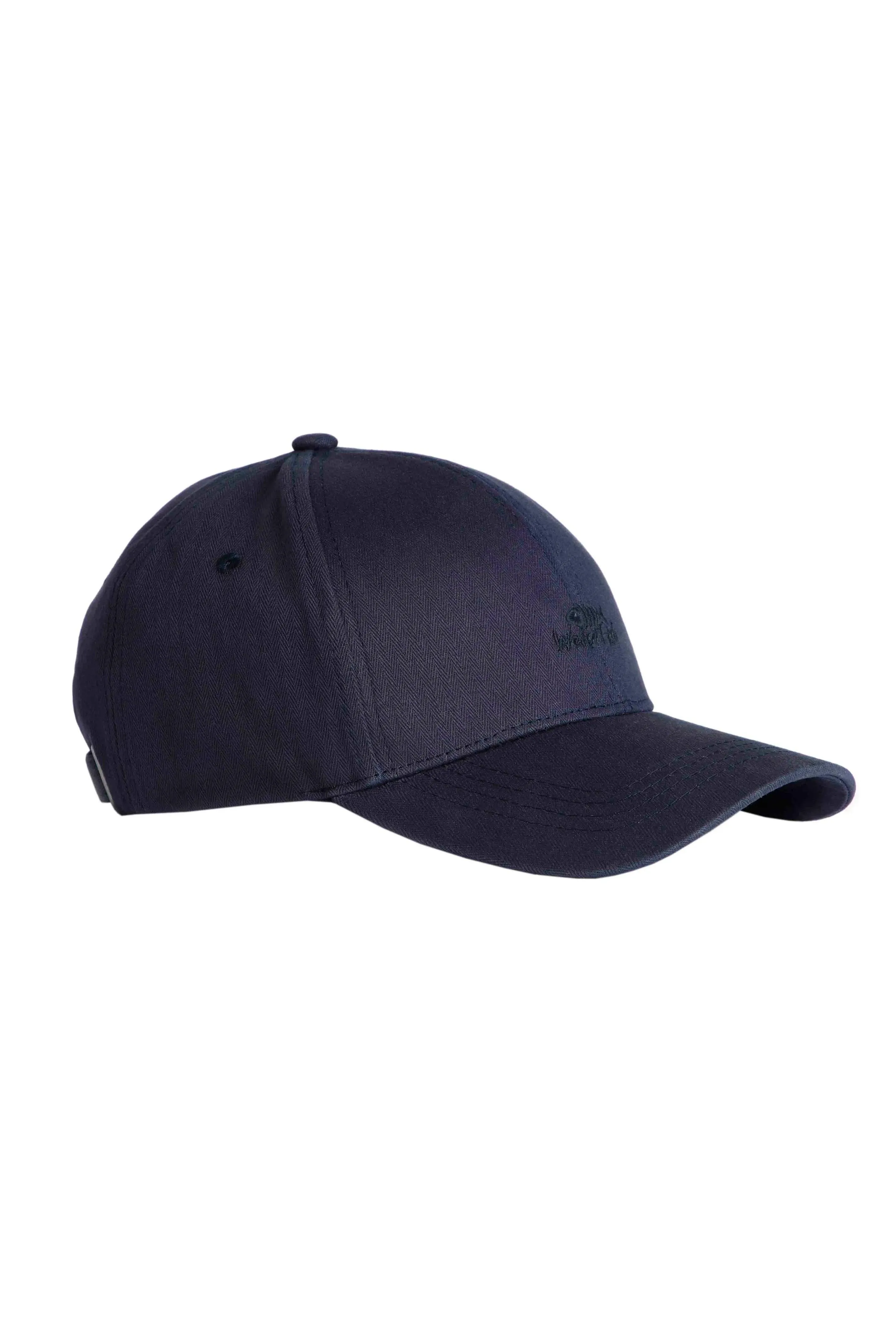 Weird Fish Scarfell Washed Branded Cap Navy