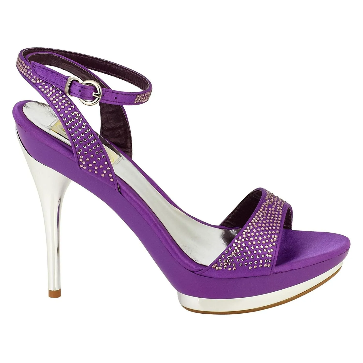 Women's Bolaro Embellished Purple Chrome Dress Shoe